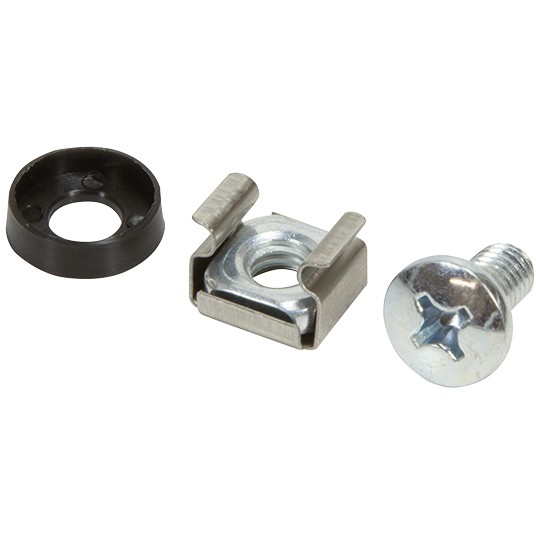 LogiLink Befestigungssatz M6 Schrauben + Käfigmuttern verzinkt 50-Pack