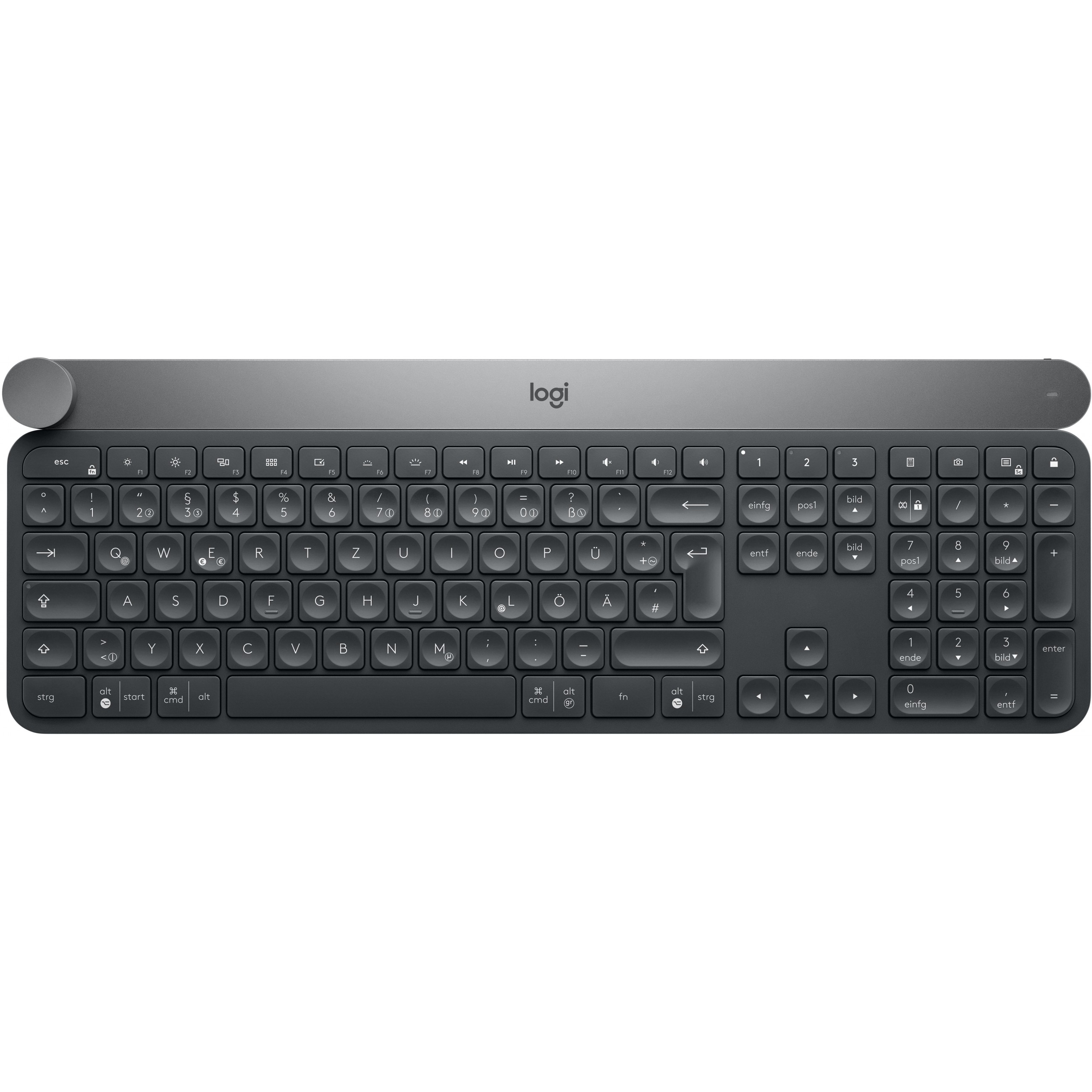 Logitech Craft Advanced with Creative Input Dial . Bluetooth . black - grey QWERTZ DE