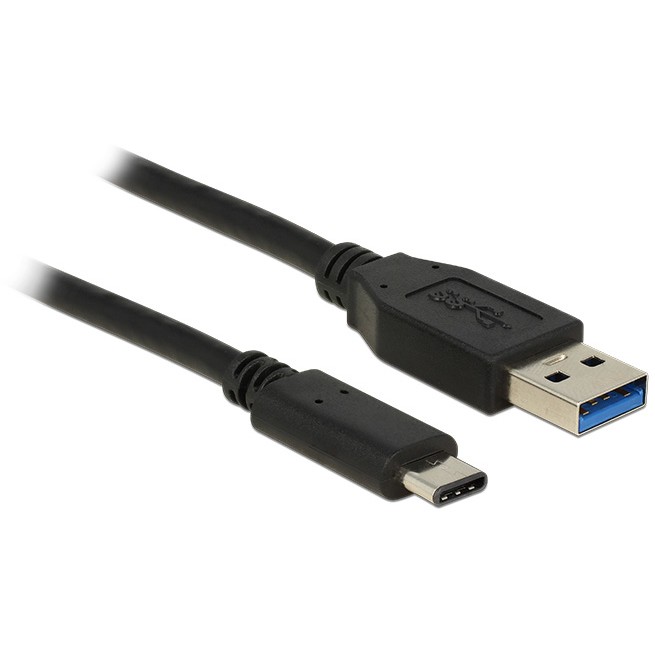 USB3.1 USB Typ-A Stecker > USB Type-C™ Stecker 1,0 m schwarz Delock