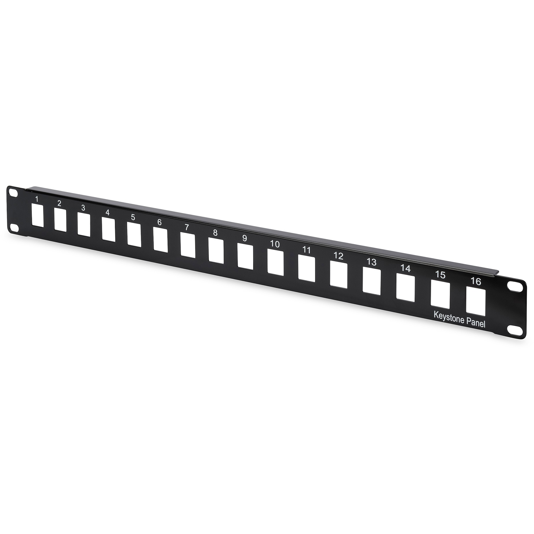 Digitus Patchpanel 1HE Keystone Modul 16-Ports Schwarz