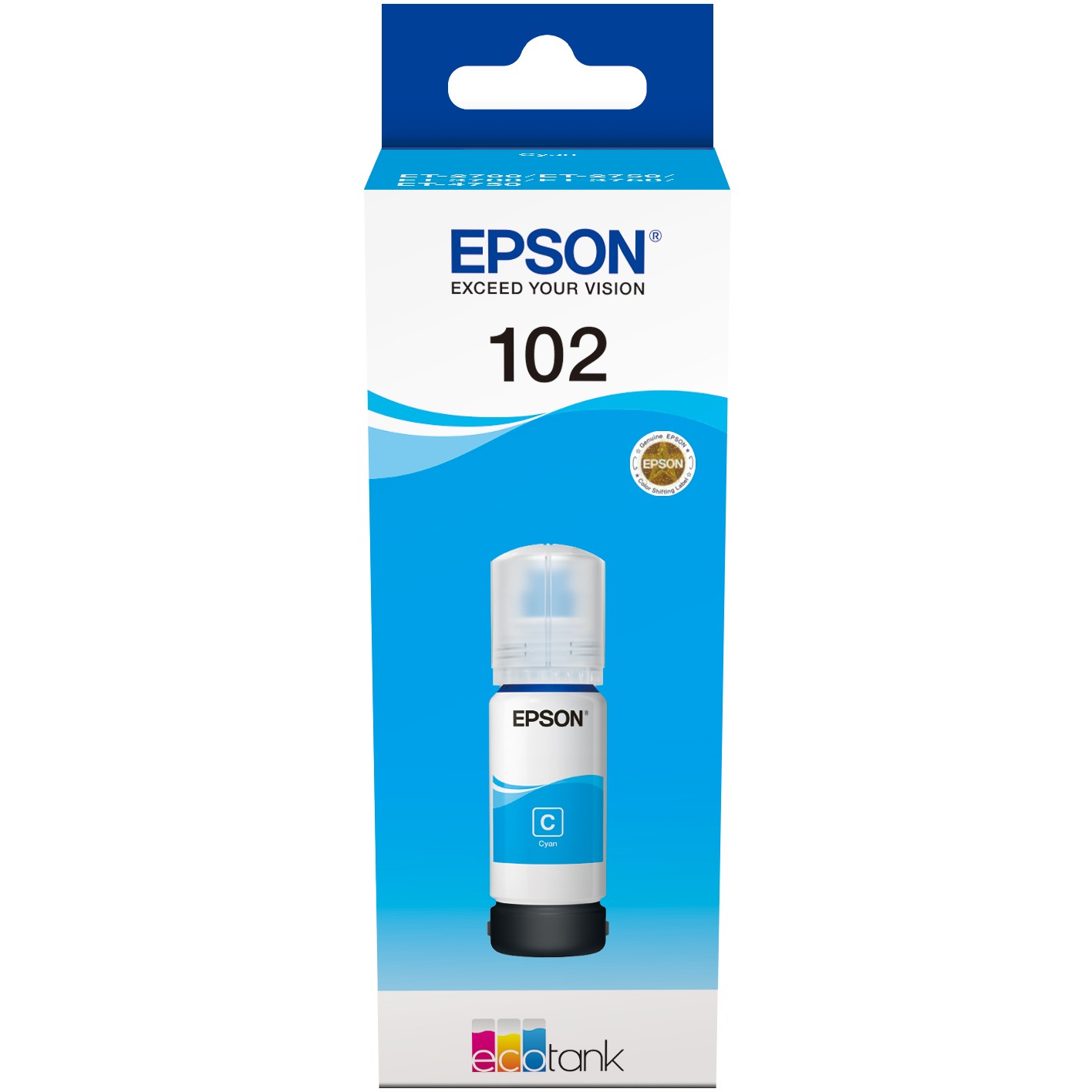 TIN Epson Tinte 102 EcoTank C13T03R240 Cyan bis zu 6.000 Seiten