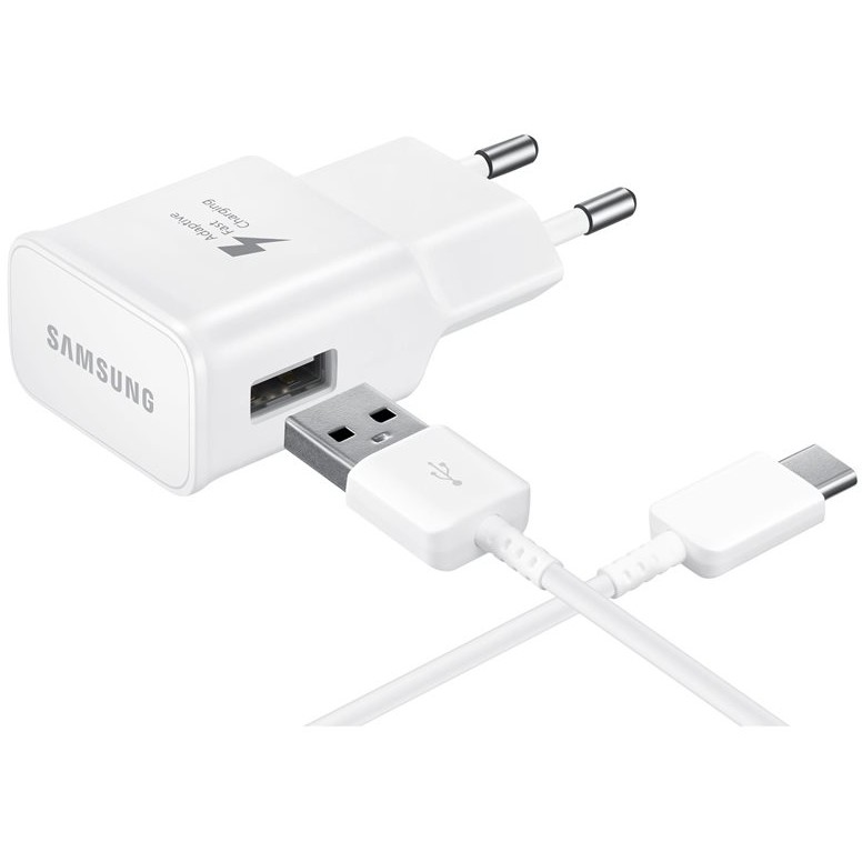 Samsung Schnellladegerät 15W Netzteil inkl.Datenkabel Typ-C 1,5m White (Bulk)