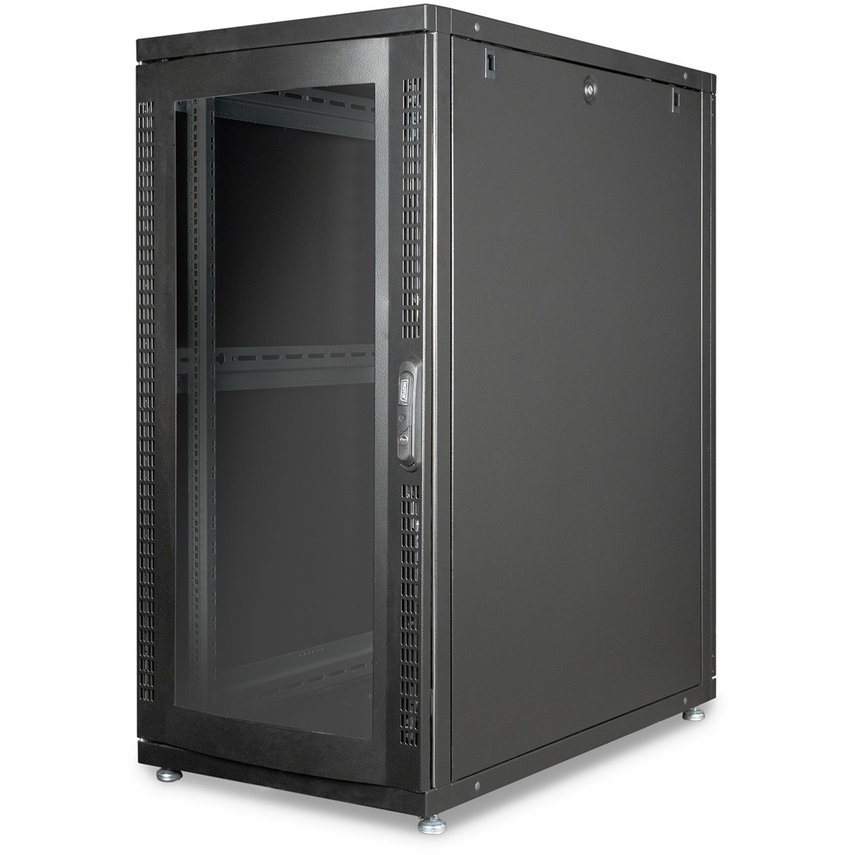 DIGITUS Serverschrank Unique 26HE 1340x600x1000mm schwarz (Speditionsversand)