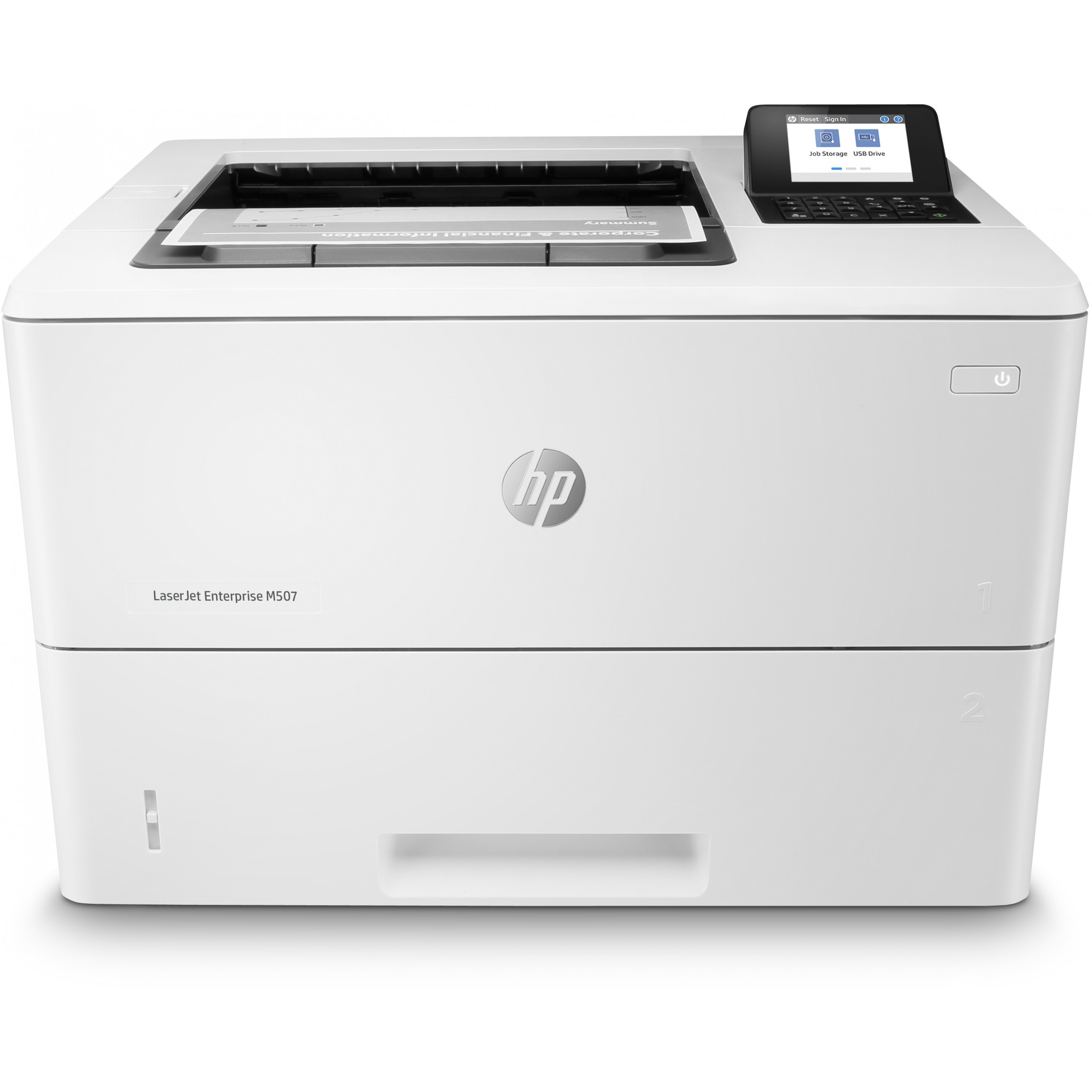 L HP LaserJet Enterprise M507dn S/W-Laserdrucker 43 S./Min. LAN Duplex