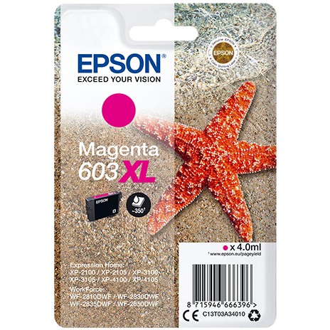 Epson Tinte 603XL C13T03A34010 Magenta bis zu 350 Seiten