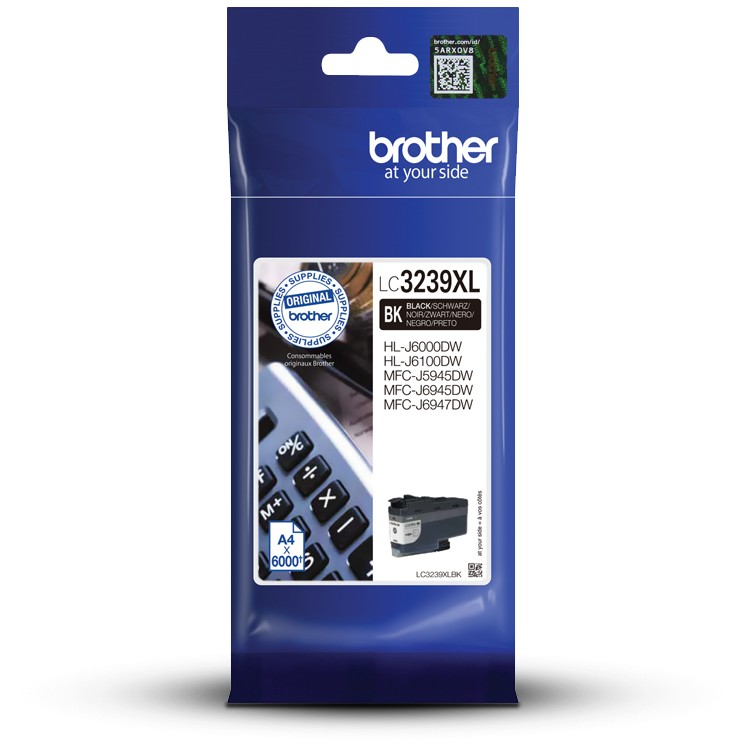 Brother Tinte LC-3239XLBK Schwarz bis zu 6.000 Seiten ISO/IEC 24711