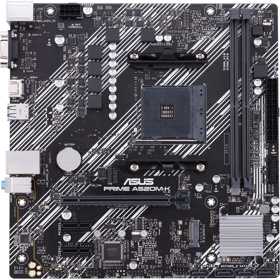 MB ASUS PRIME A520M-K (AMD.AM4.DDR4.mATX)