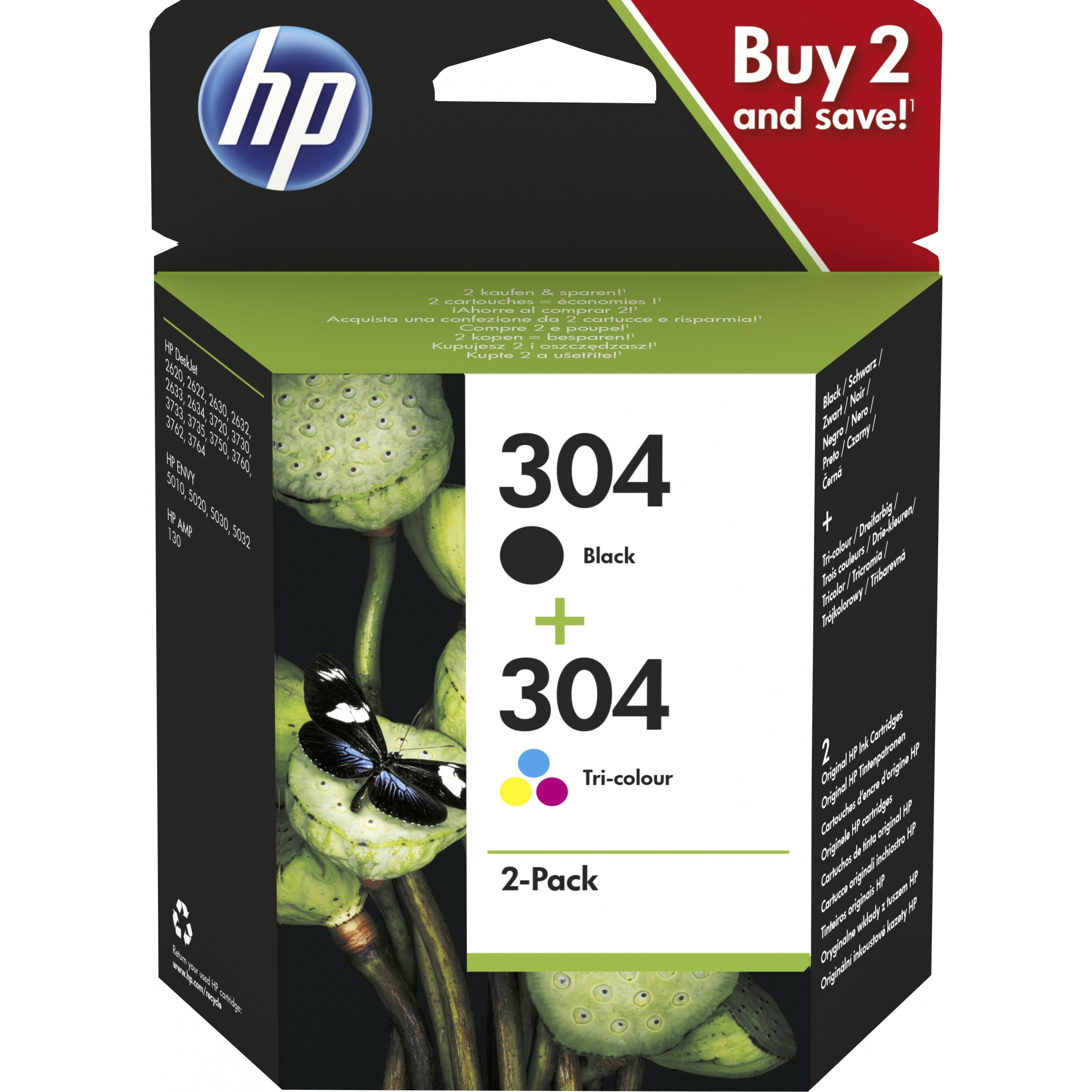 HP Tinte 304 3JB05AE Multipack (BK/C/M/Y)