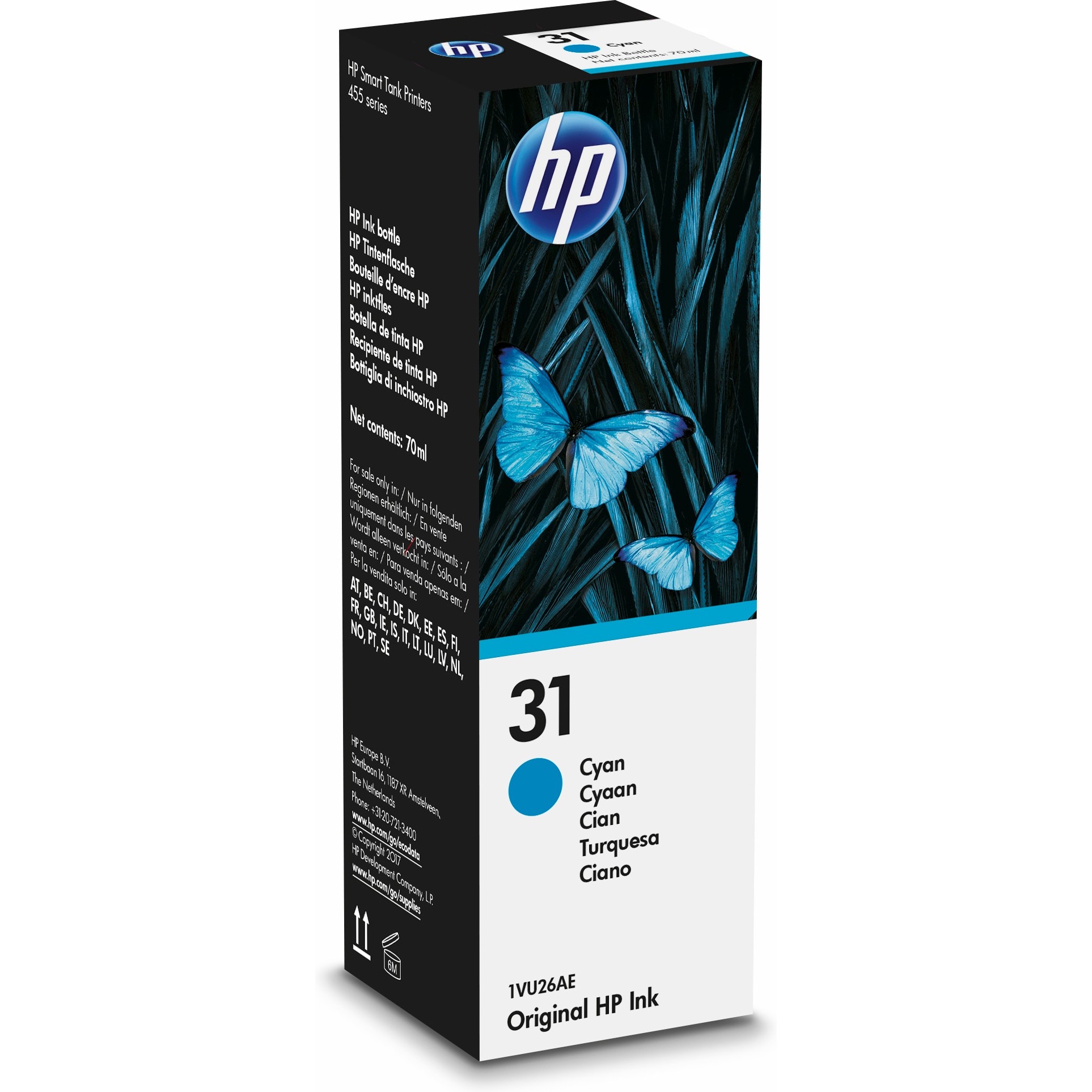 HP HP 31 (1VU26AE) cyan Tintenflasche