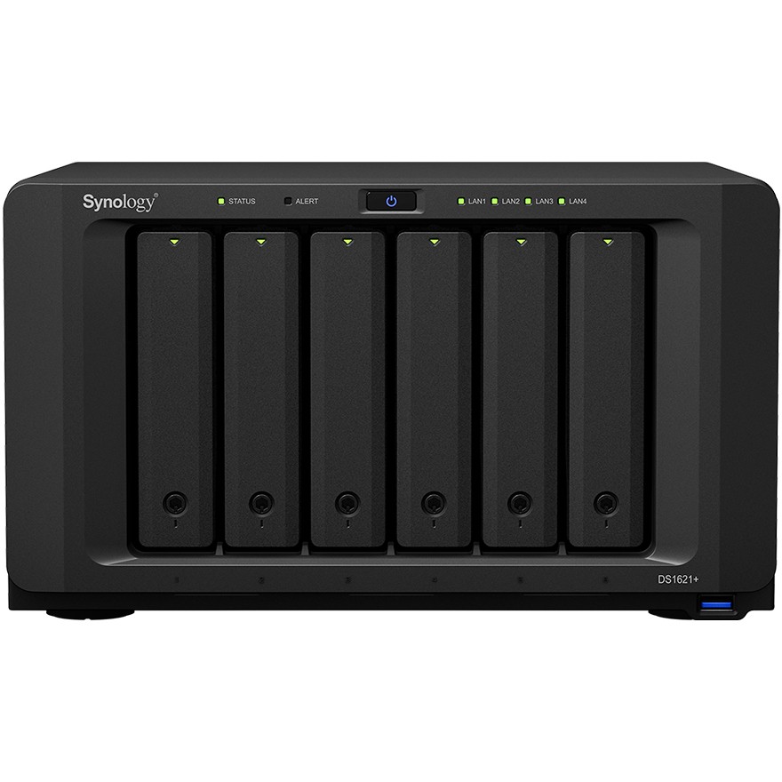 Synology DiskStation DS1621+ - NAS - Desktop - AMD Ryzen - V1500B - Schwarz