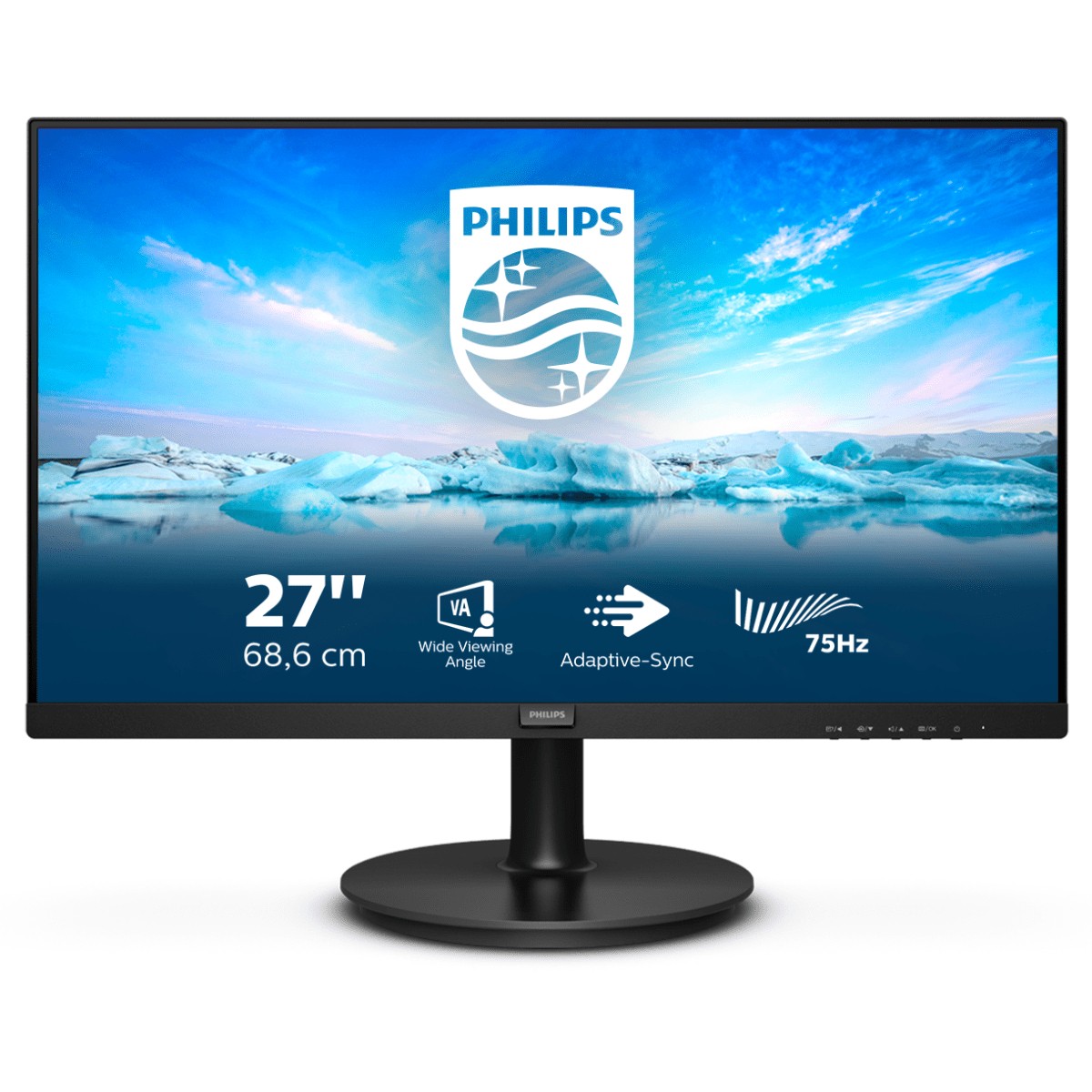 68,6cm/27'' (1920x1080) Philips V-line 272V8LA 16:9 4ms HDMI VGA DisplayPort VESA Speaker Full HD Black