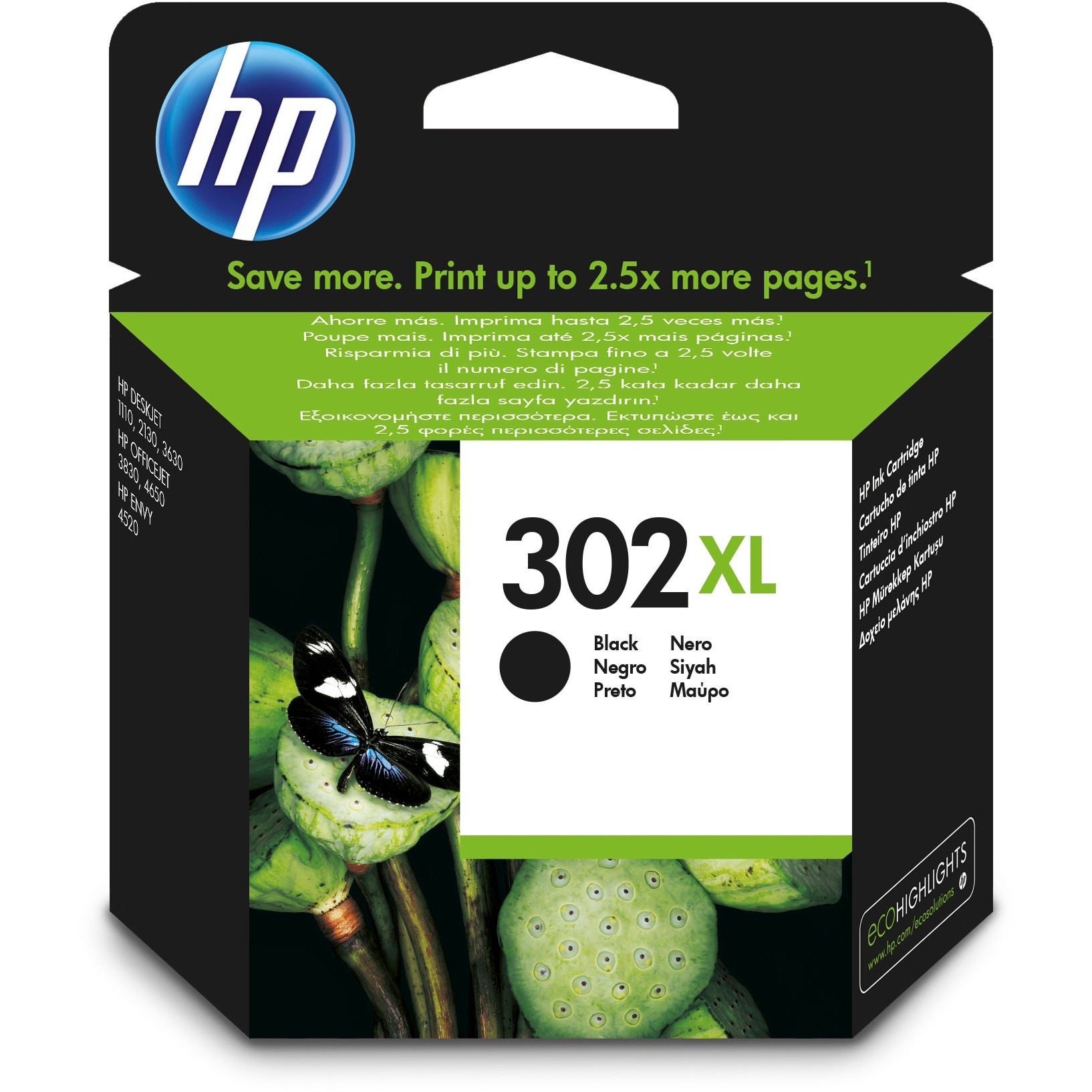 HP Tinte 302XL F6U68AE Schwarz Blister