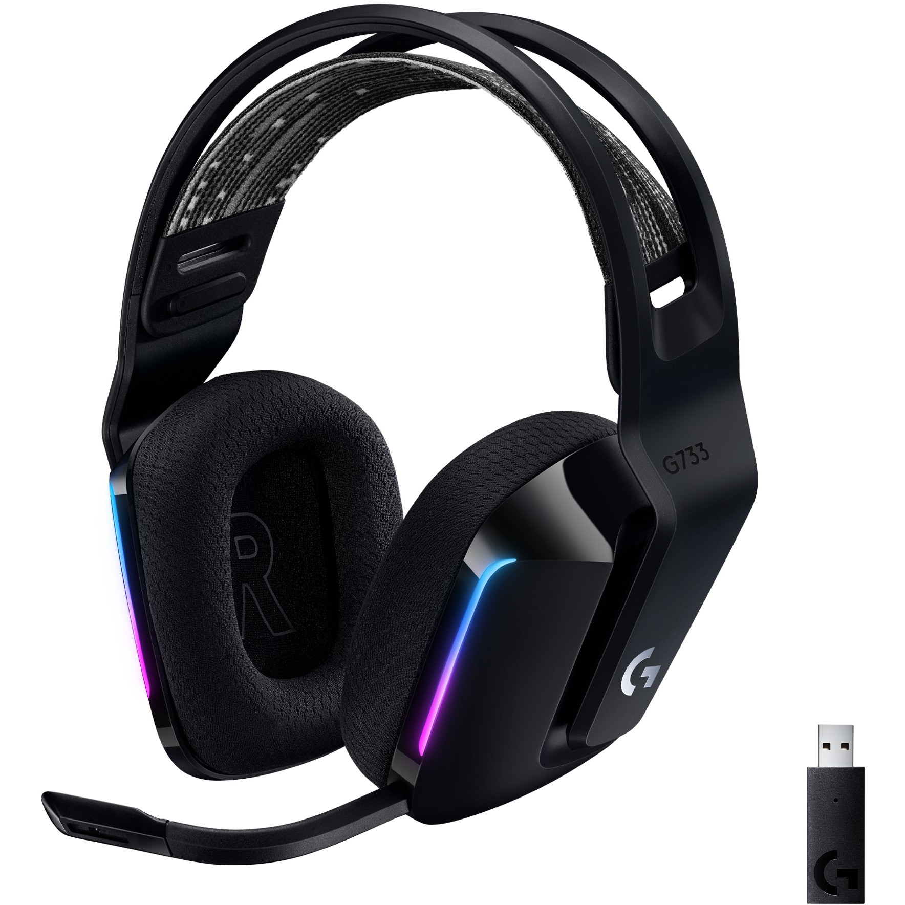 Logitech Gaming Headset Lightspeed G733 Black