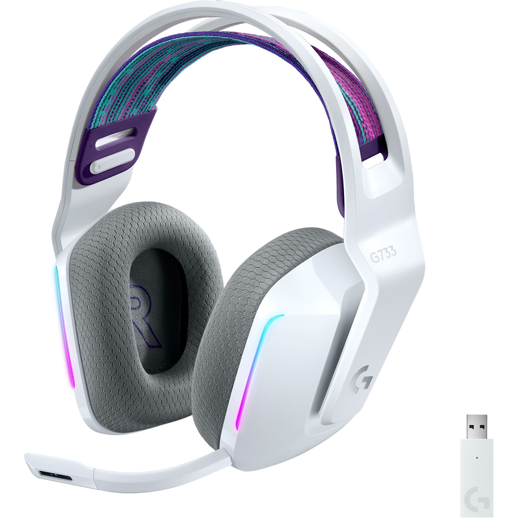 Logitech Headset G G733 LIGHTSPEED Wireless RGB Gaming white
