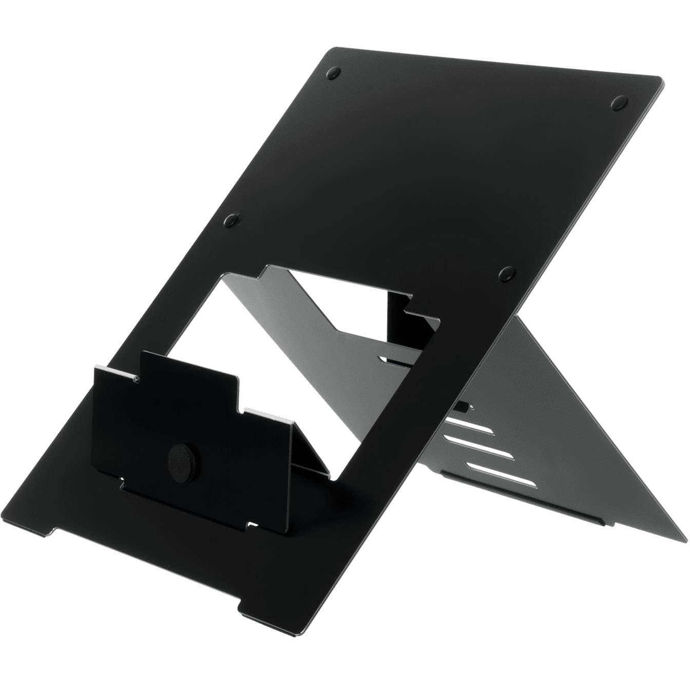 Riser Flexibel Laptopständer - verstellbar - schwarz - Schwarz - 25,4 cm (10 Zoll) - 55,9 cm (22 Zoll) - Aluminium - 5 kg - 135 - 220 mm