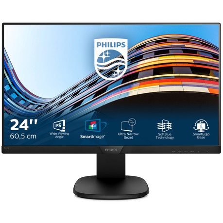 61cm/24'' (1920x1080) Philips S-line 243S7EHMB 16:9 5ms IPS HDMI VGA VESA Pivot Speaker Full HD Black