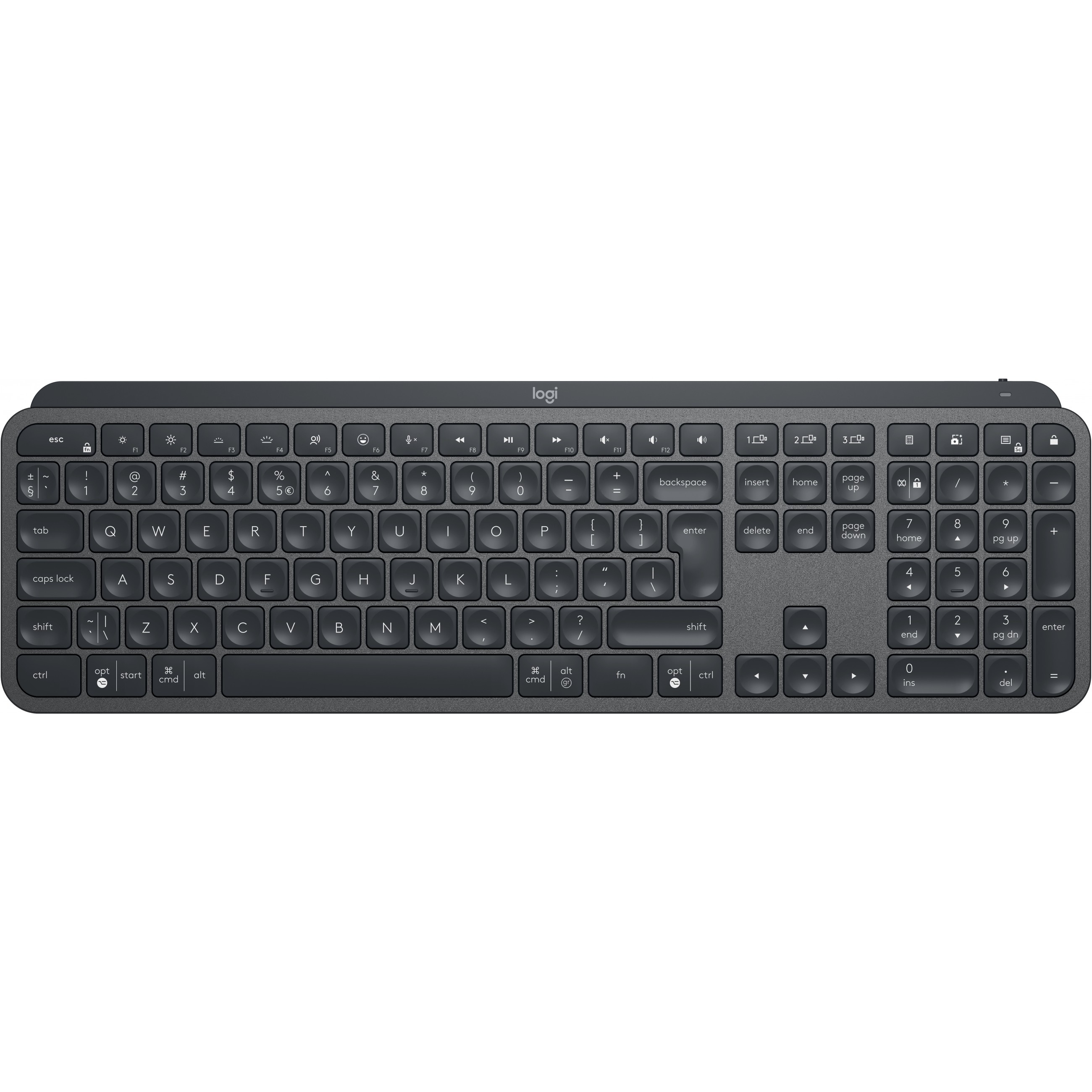 Logitech MX Keys - Tastatur Hintergrundbeleuchtung QWERTZ DE