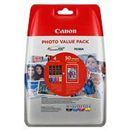Canon Tinte CLI-551XL 6443B006 Multipack BKCMY+Fotopapier