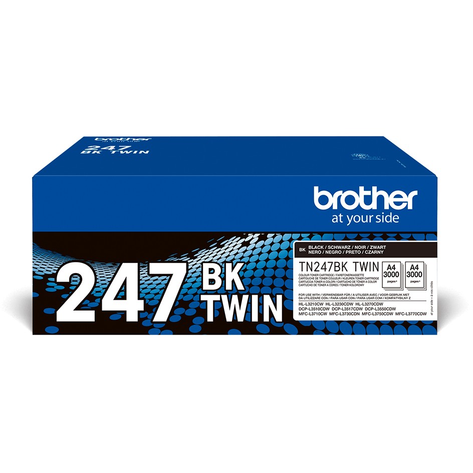 Brother Toner TN-247BKTWIN Schwarz 2er Pack bis zu 3.000 Seiten nach ISO/IEC 19798