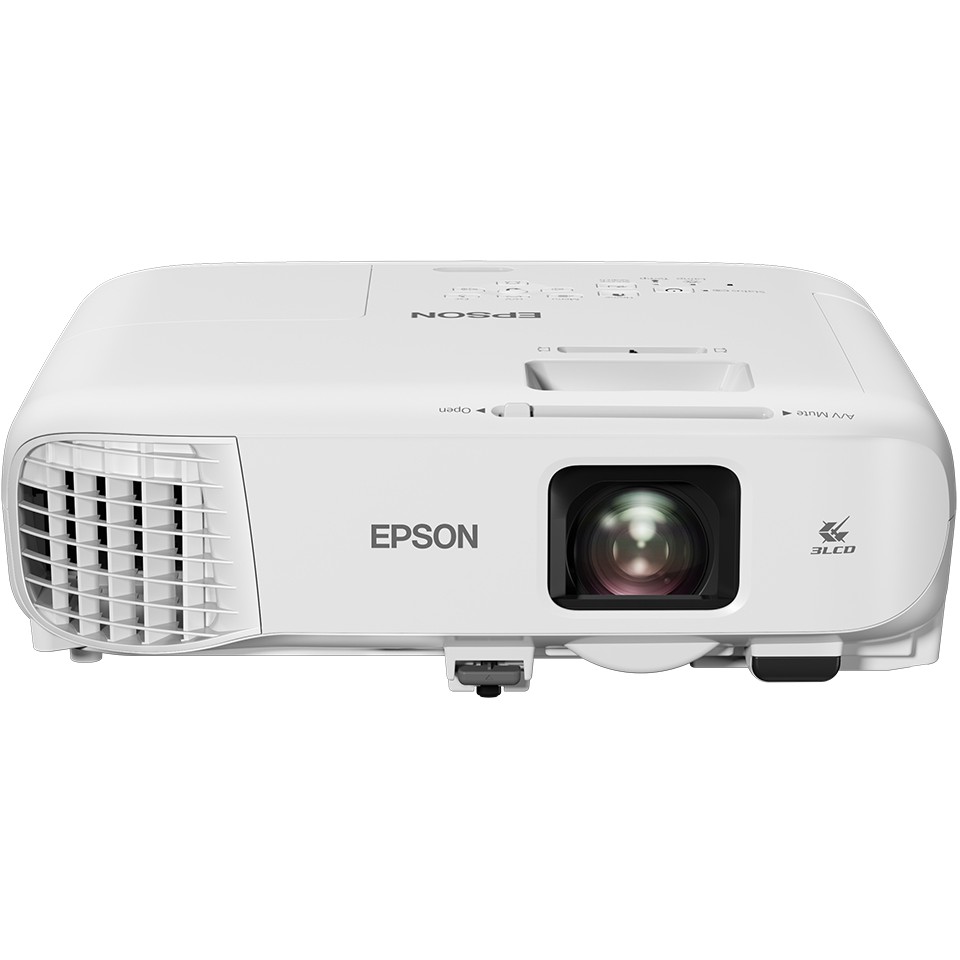 (1920x1080) Epson EB-992F 4000-Lumen 3-LCD 16:9 2xHDMI USB-A USB-B VGA Speaker Full HD White