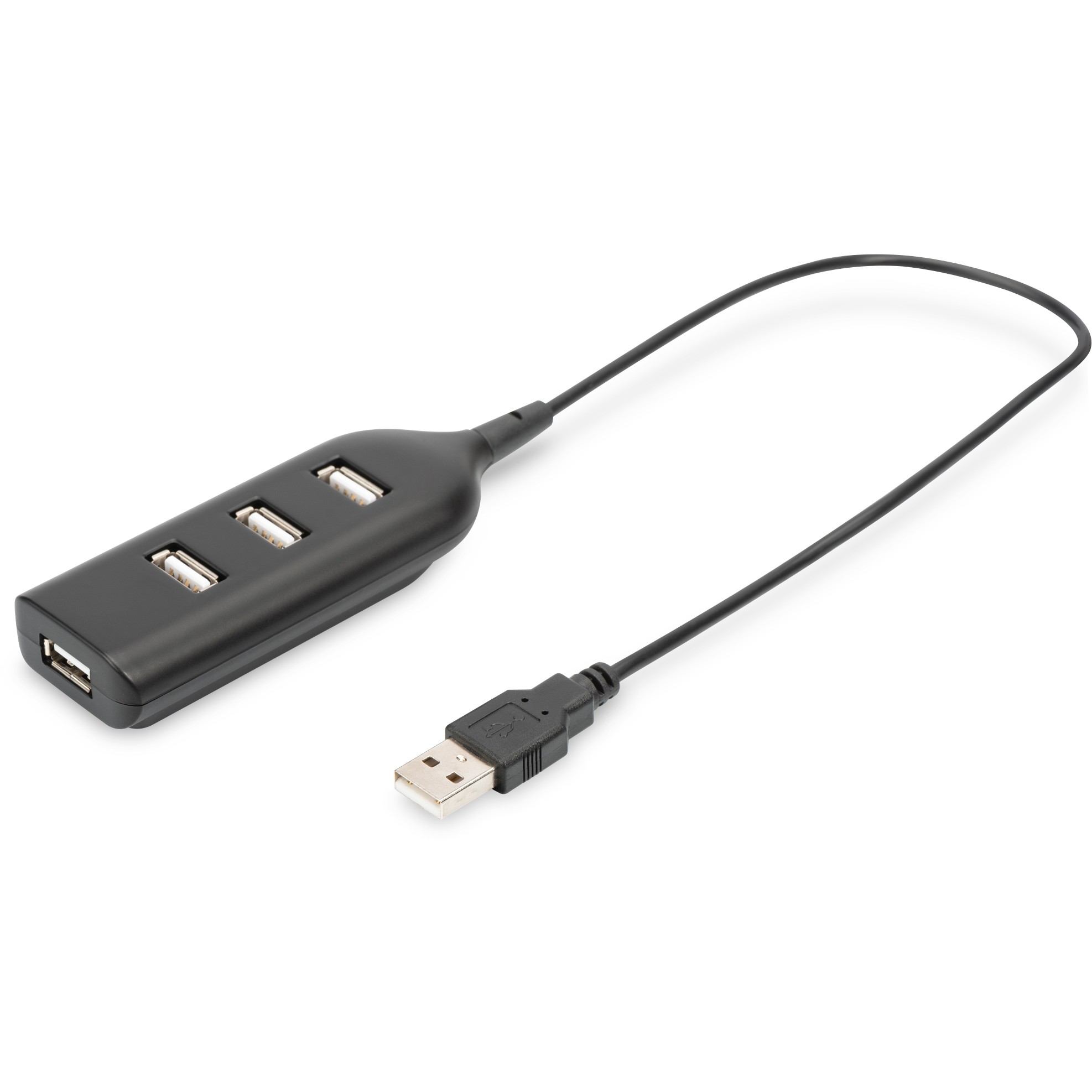 Digitus USB2.0 HUB > USB2.0 4-Port black 0.3m