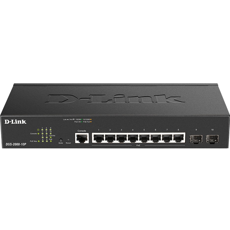 8P D-Link DGS-2000-10P 2xSFP M RM