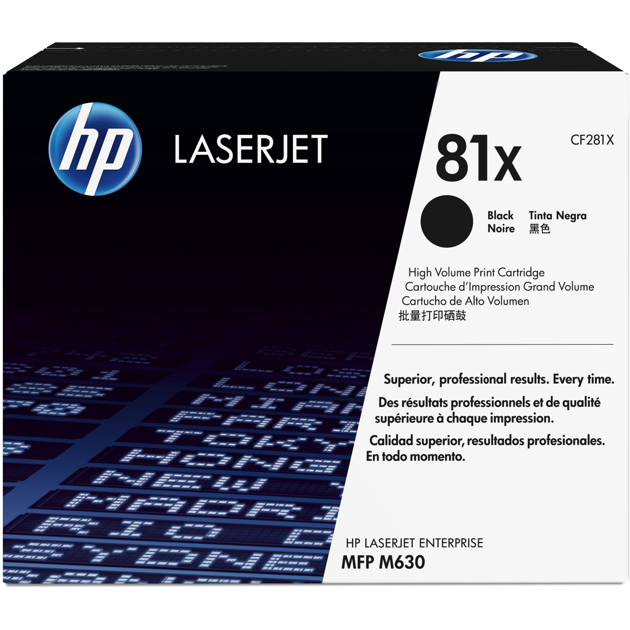 HP Toner 81X CF281X Schwarz bis zu 25.000 Seiten ISO/IEC 19752