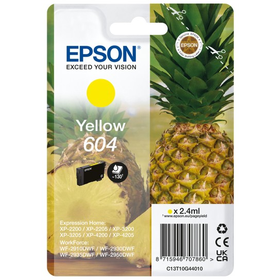 Epson Tinte 604 C13T10G44010 Gelb bis zu 130 Seiten