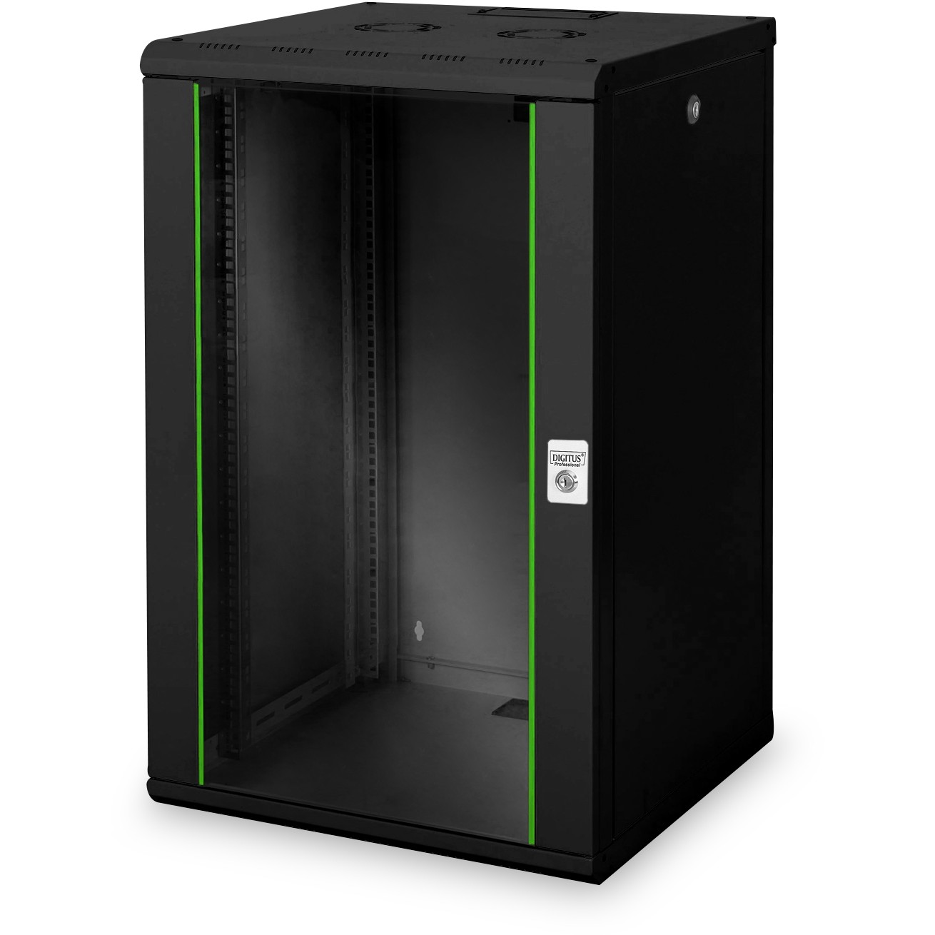 DIGITUS Wandgehäuse Unique 20HE 998x600x600mm schwarz (Speditionsversand)