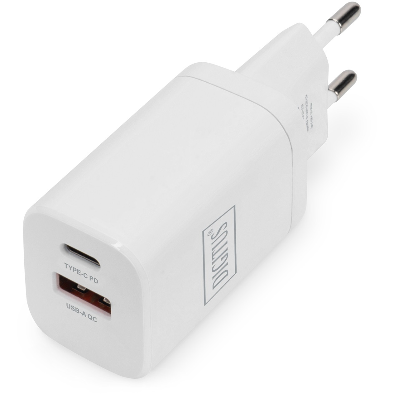 Charger USB-C/USB-A 30W DualPort Digitus White