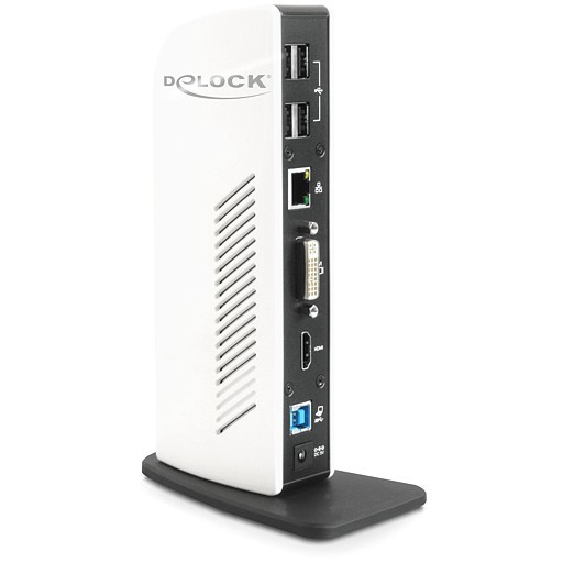 D Delock USB 3.0 Port Repli, HDMI, DVI, USB3, GBLAN