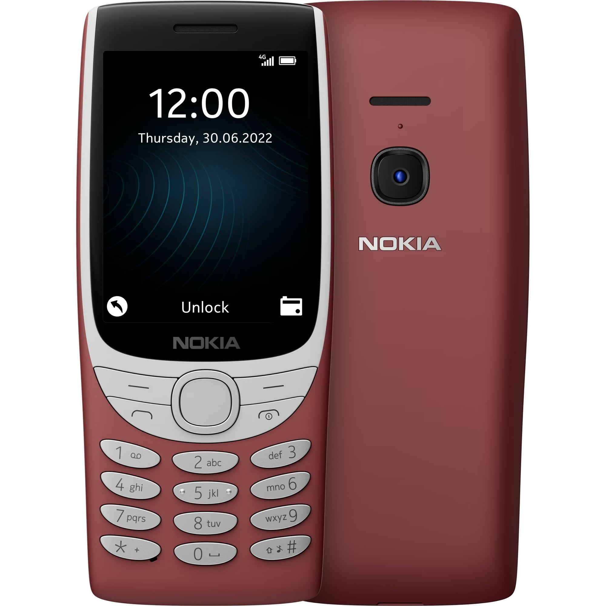 Nokia 8210 4G Feature Phone 128GB Dual-SIM Red