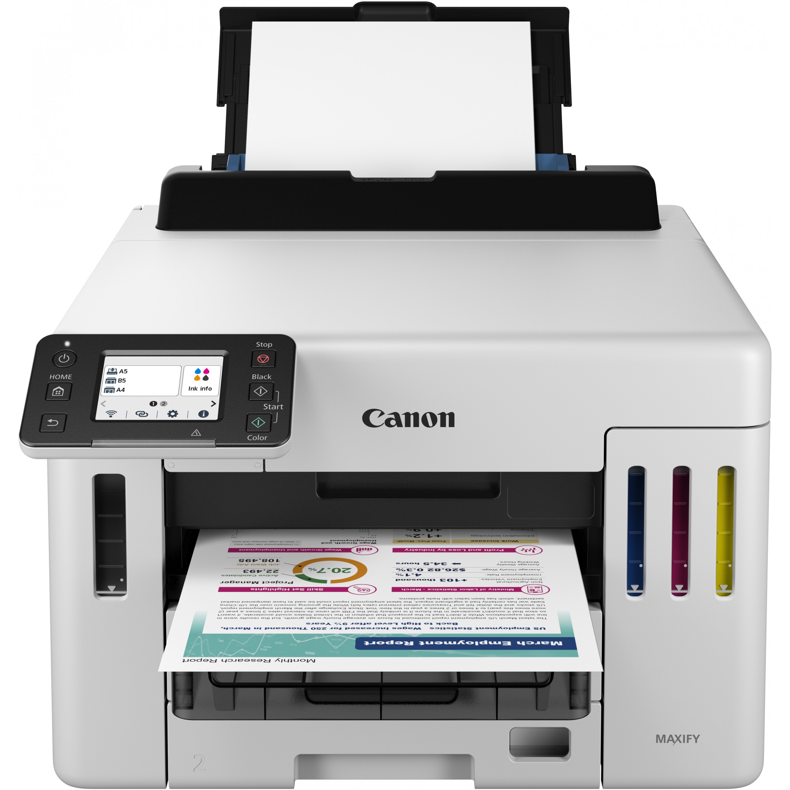 T Canon MAXIFY GX5550 Tintenstrahldrucker A4 LAN WLAN 500 Blatt