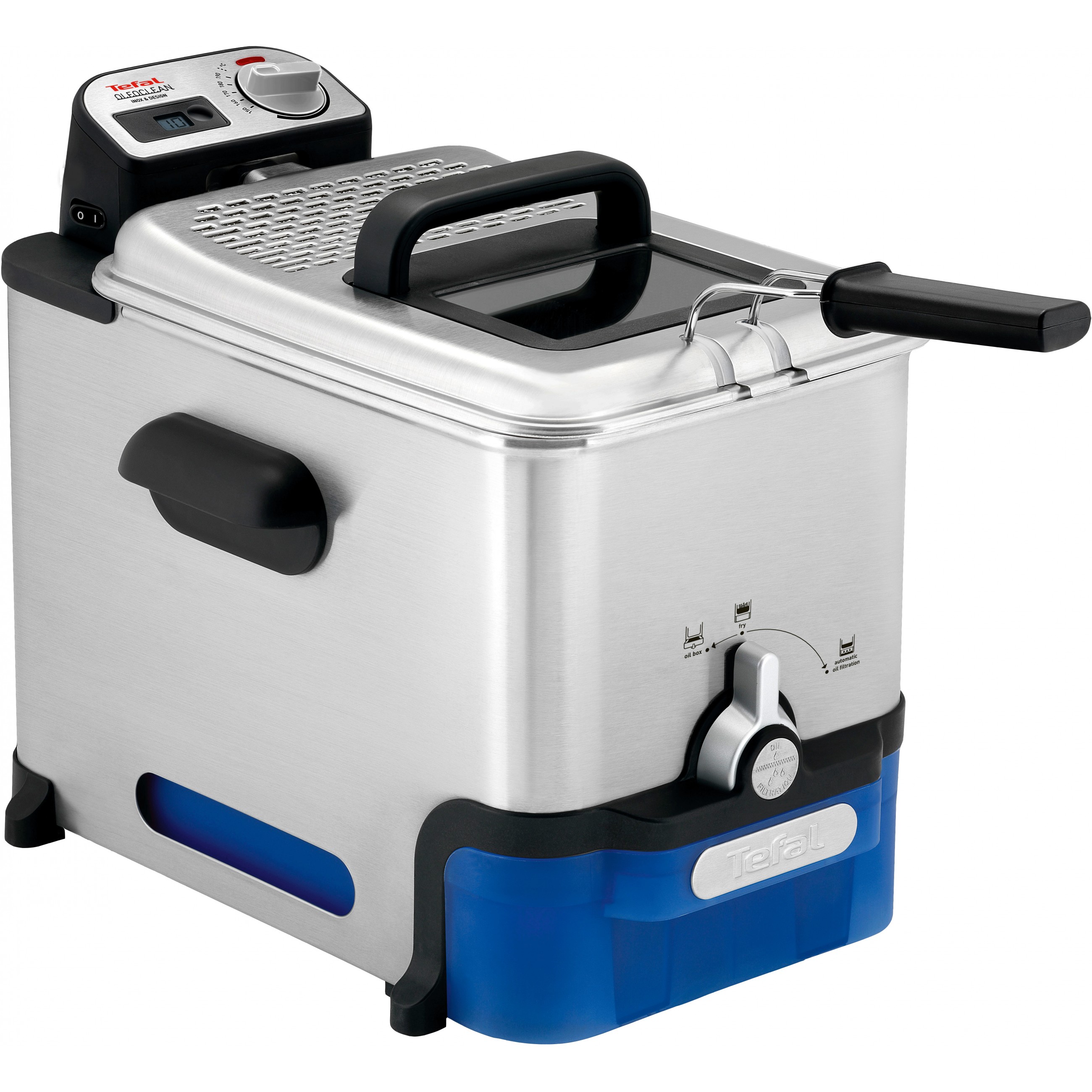 Tefal Oleoclean Pro FR 8040 Inox & Design Fritteuse
