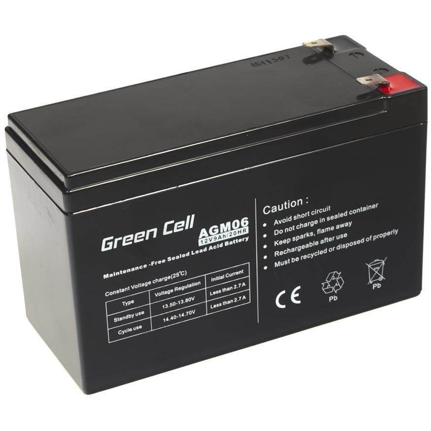 Green Cell Ersatzbatterie AGM06 12V/9Ah