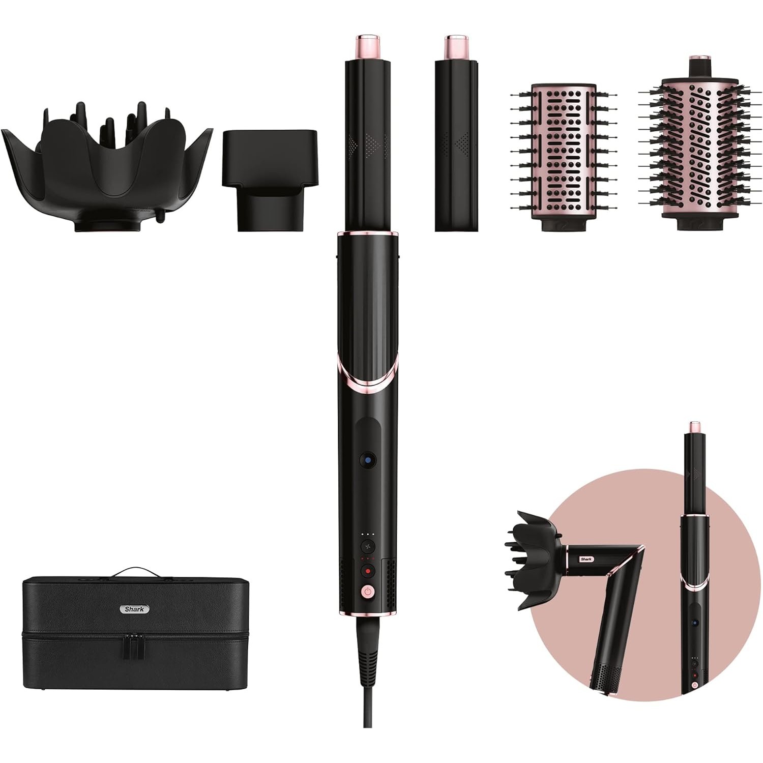 Shark HD440EU Multistyler Air Wrap 5-in-1 black rose