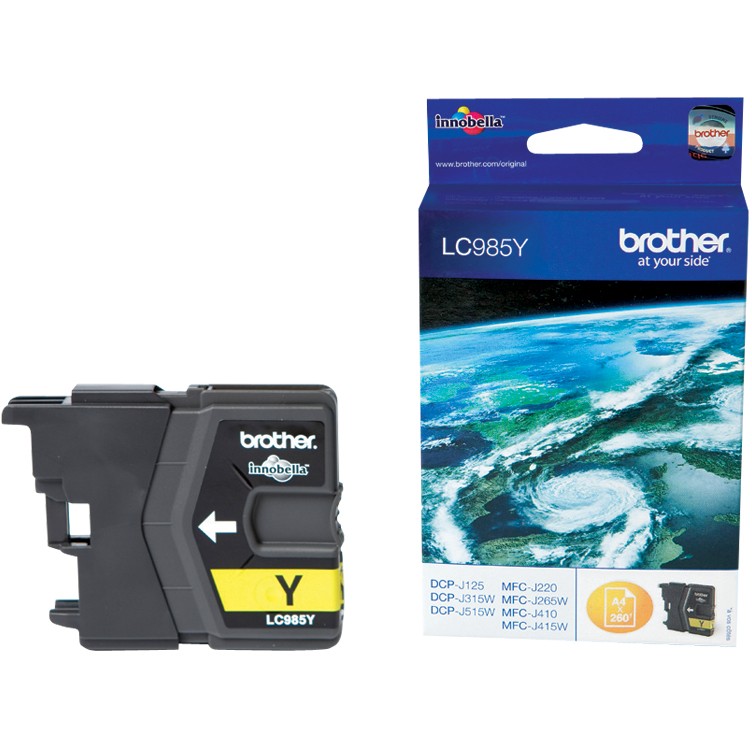 Brother Tinte LC-985Y Gelb bis zu 260 Seiten nach ISO/IEC 24711