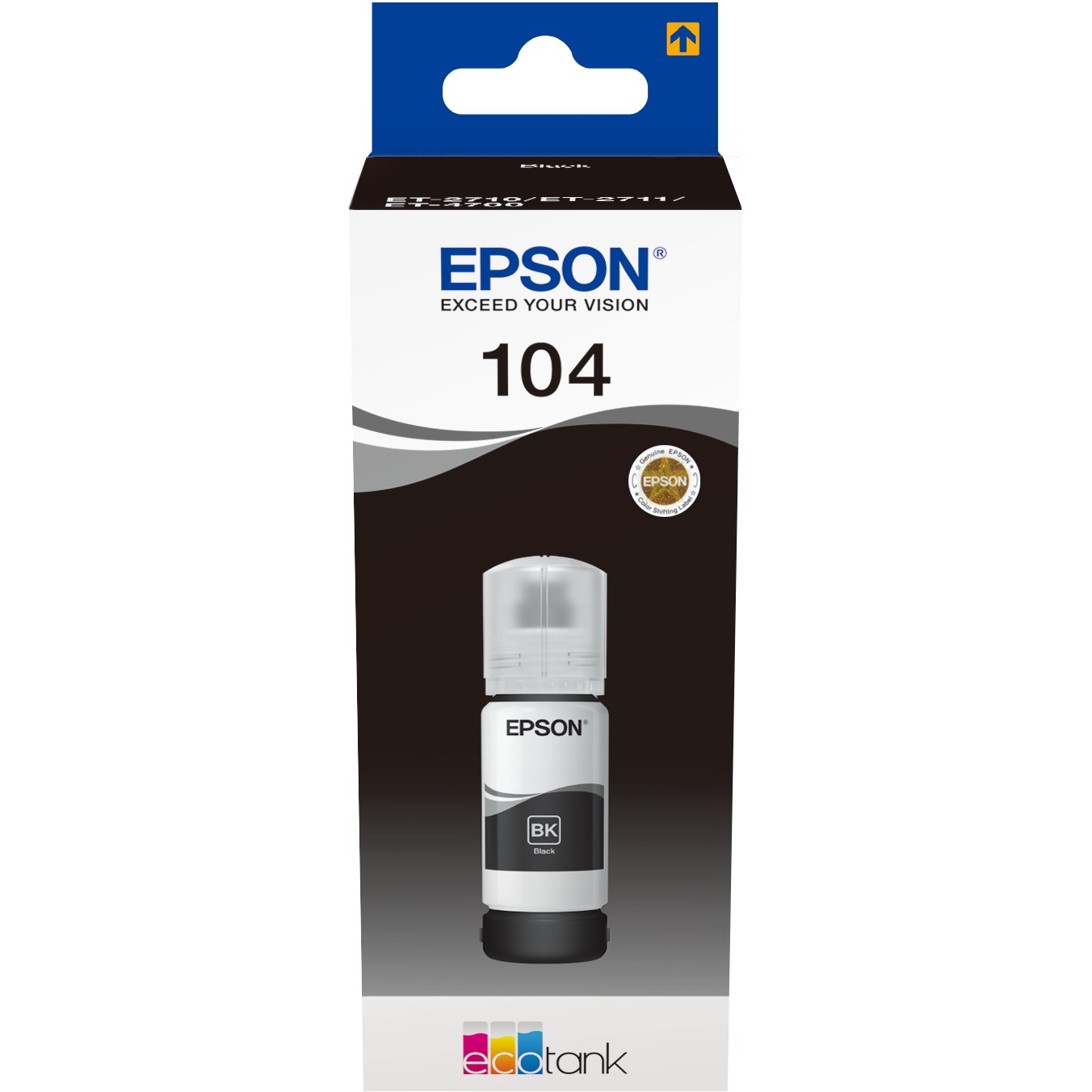 Epson Tinte 104 EcoTank C13T00P140 Schwarz bis zu 4.500 Seiten
