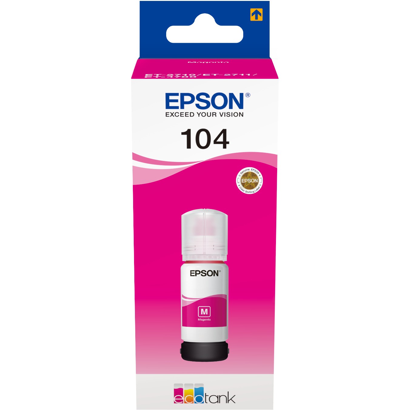 TIN Epson Tinte 104 EcoTank C13T00P340 Magenta bis zu 7.500 Seiten