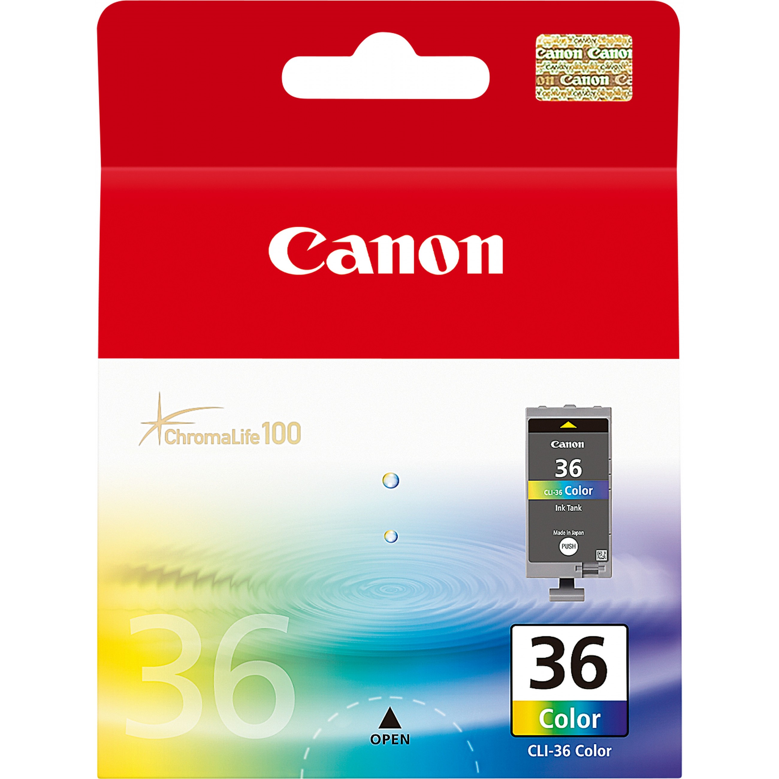 Canon Tinte CLI-36 1511B001 Color bis zu 249 Seiten gemäß ISO/IEC 24711