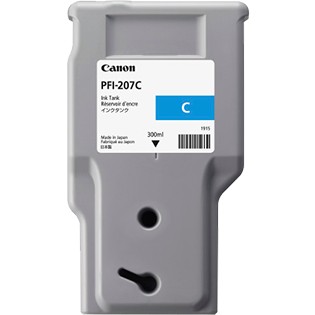 Canon Tinte PFI-207C Tinte cyan Standardkapazitt 300ml 1er-Pack
