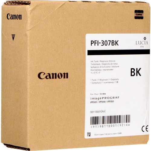 Canon Tinte PFI-307 BK 9811B001 Schwarz