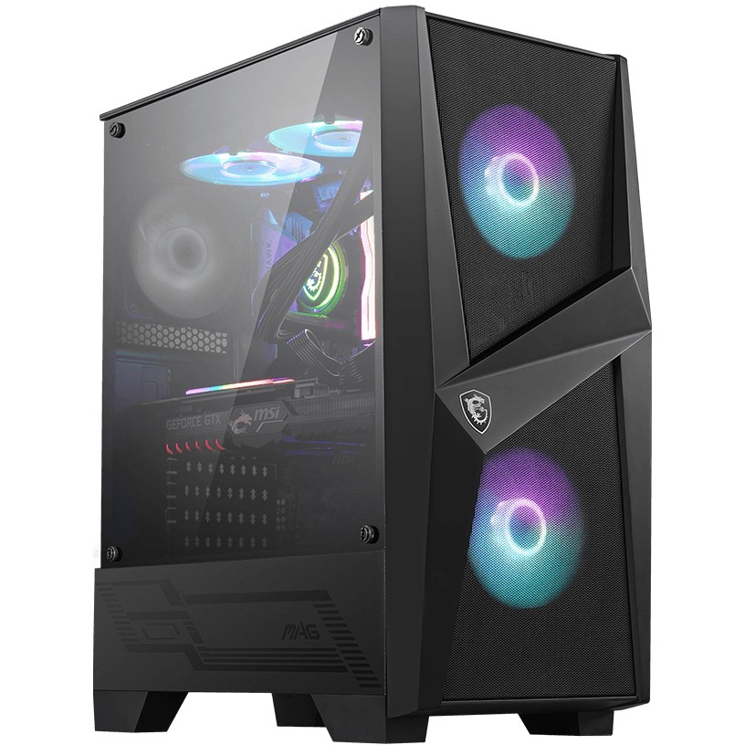 MIDI MSI MAG FORGE 100R | black. window. RGB