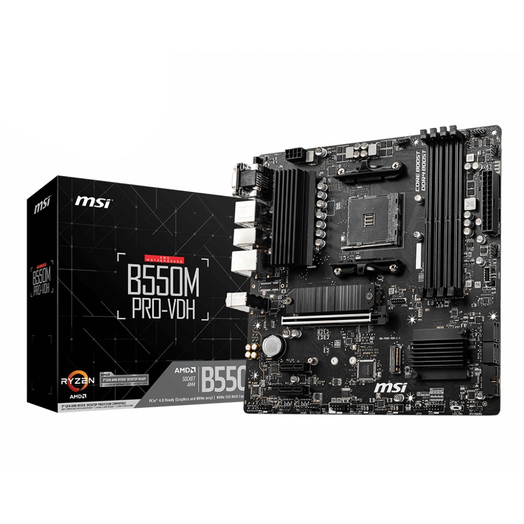 MSI B550M Pro-VDH (B550.AM4.mATX.AMD)