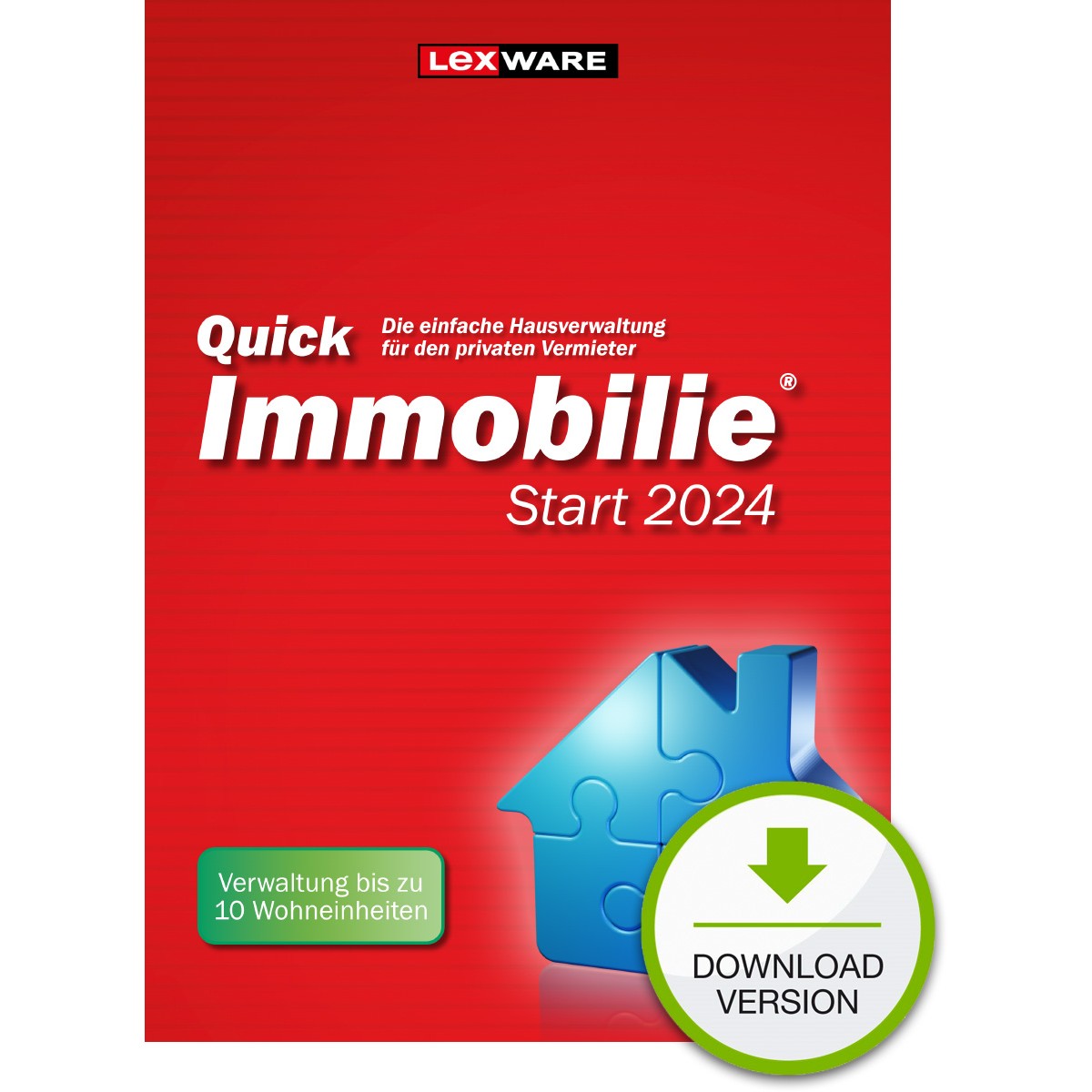 Lexware QuickImmobilie Start 2024 - 1 Device, ESD-DownloadESD