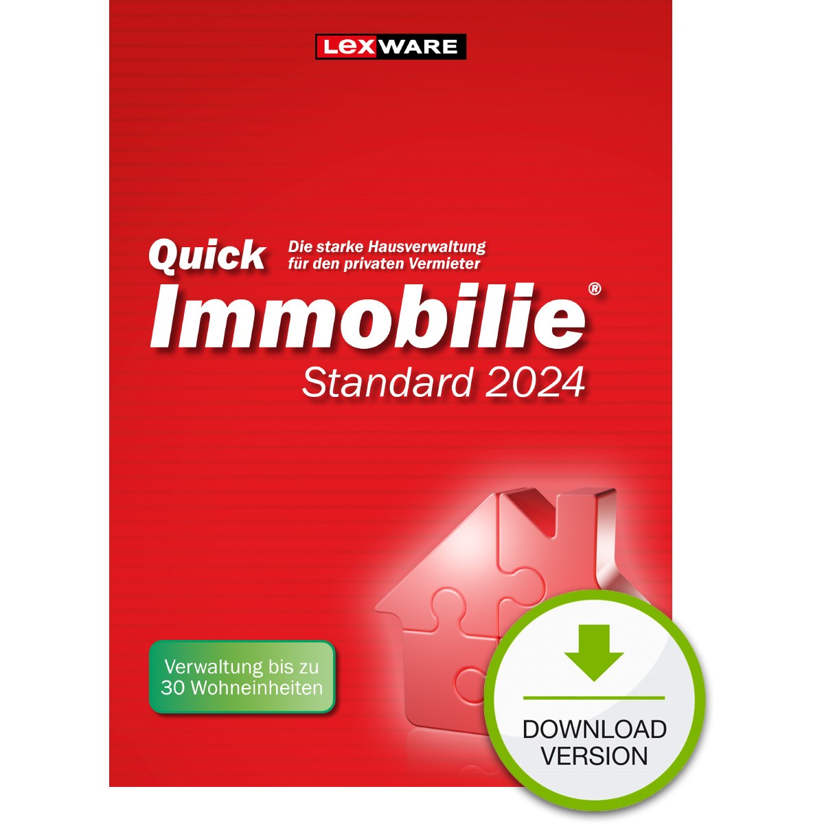 Lexware QuickImmobilie Standard 2024 - 1 Device, ESD-DownloadESD