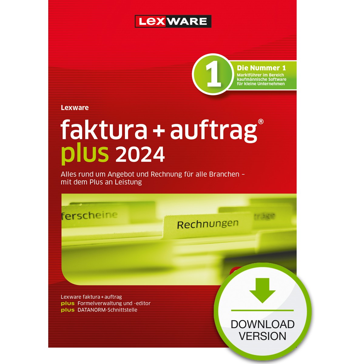 Lexware Faktura+Auftrag Plus 2024 - 1 Device, 1 Year - ESD-DownloadESD