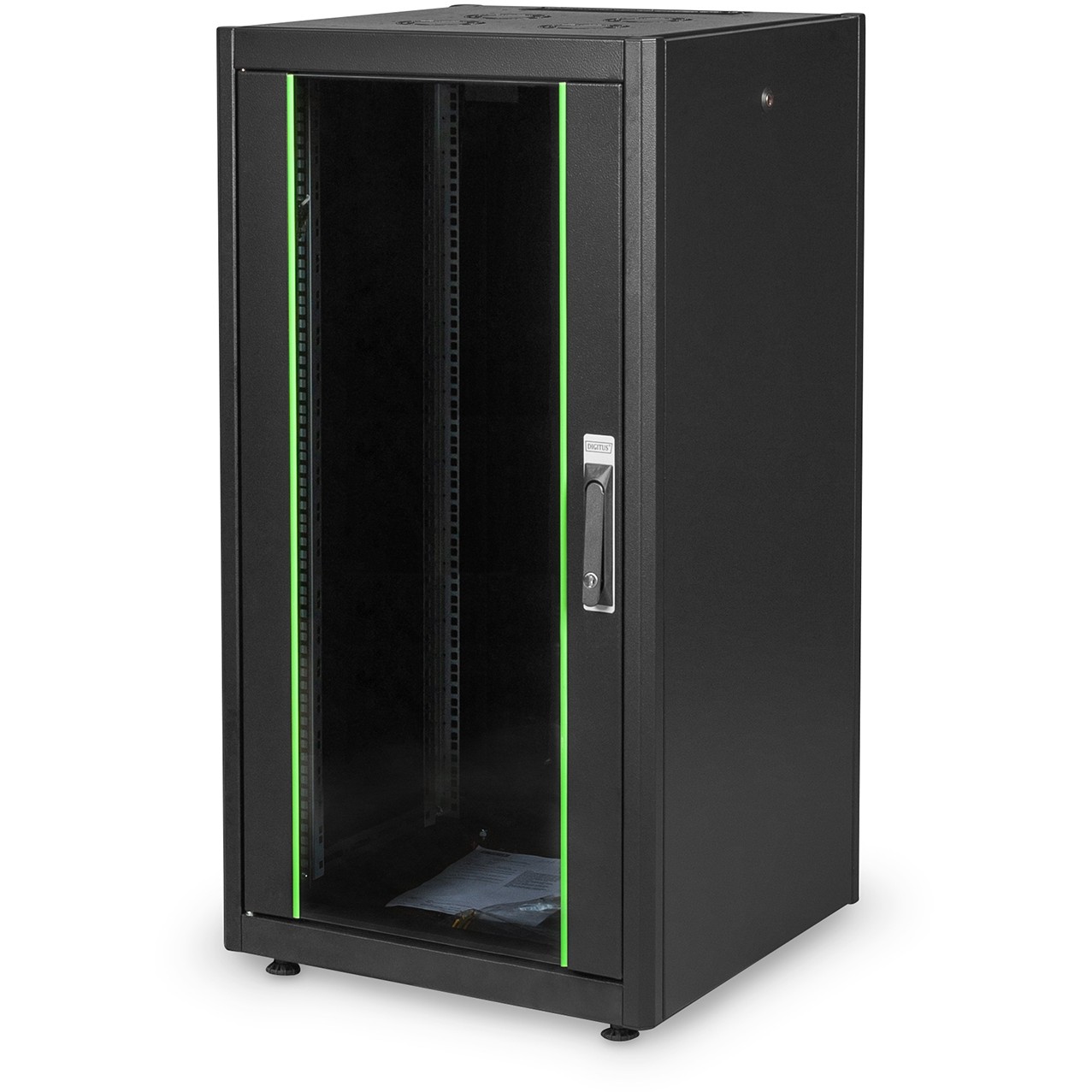 DIGITUS Netzwerkschrank Dynamic 22HE 1125x600x600mm schwarz (Speditionsversand)