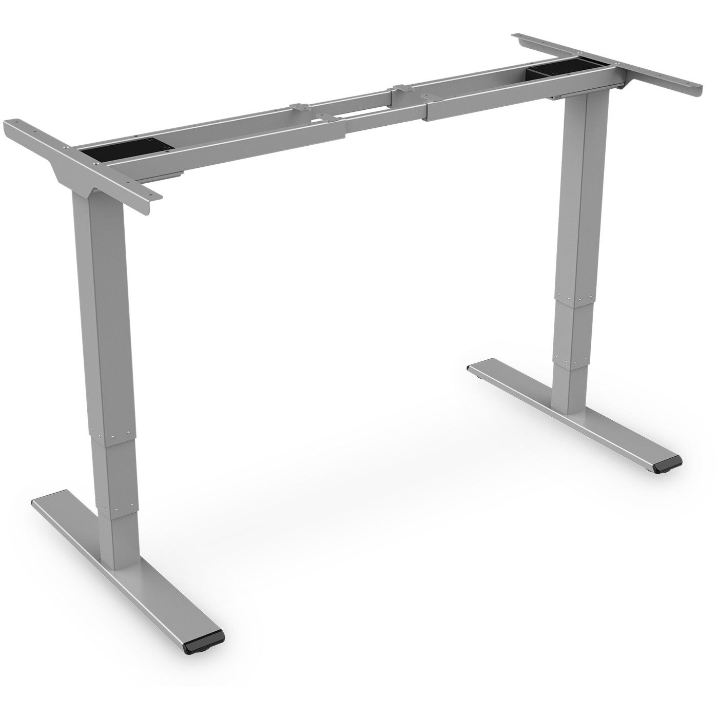 DIGITUS Elektrisch höhenverstellbares Tischgestell, Dual-Motor, 3-Stufen, Grau