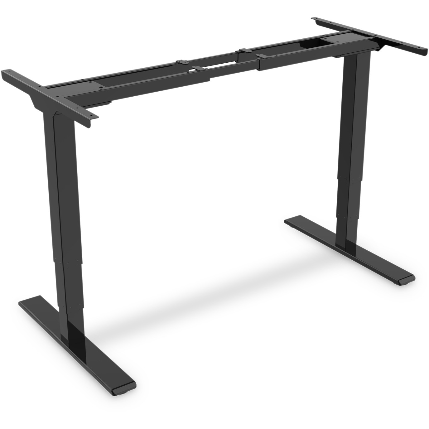 DIGITUS Elektrisch höhenverstellbares Tischgestell, Dual-Motor, 3-Stufen, Schwarz